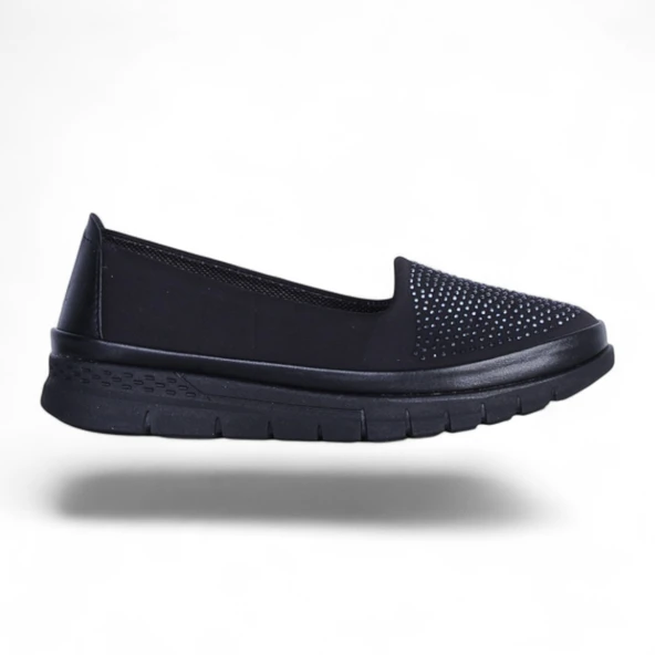 Wanetti 258 Siyah Kadı Babet Ayakkabı - Resim 2