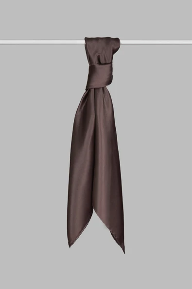 AR4444 ARMANDA EŞARP DÜZ SATEN İPEK - Resim 4