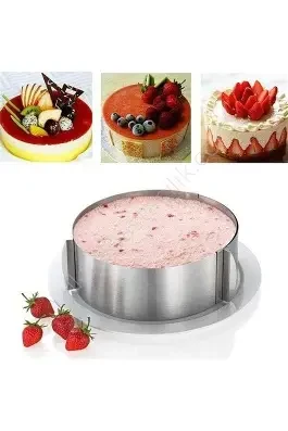 Ayarlanabilir kek kalıbı kelepçeli 16-30cm yükseklik 6cm ürün görseli