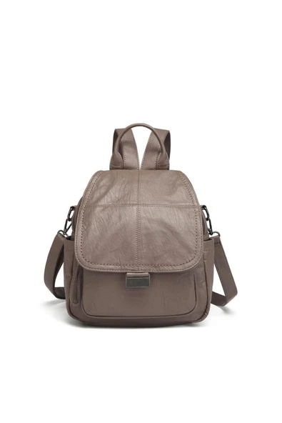 Yıkama Deri Sırt Askılı Kadın Çantası 21-K Barcelona 1908 ürün görseli 1