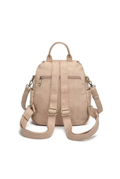 Yıkama Deri Sırt Askılı Kadın Çantası 21-K Barcelona 1908 - Resim 3