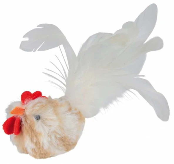 Trixie Kedi Oyuncak Kedi Otlu Peluş Tavuk 8cm ürün görseli