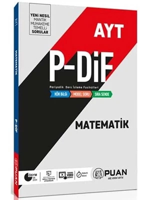 Puan Yay.- Ayt Matematik P-dif Konu Anlatımlı 2324 ürün görseli 1