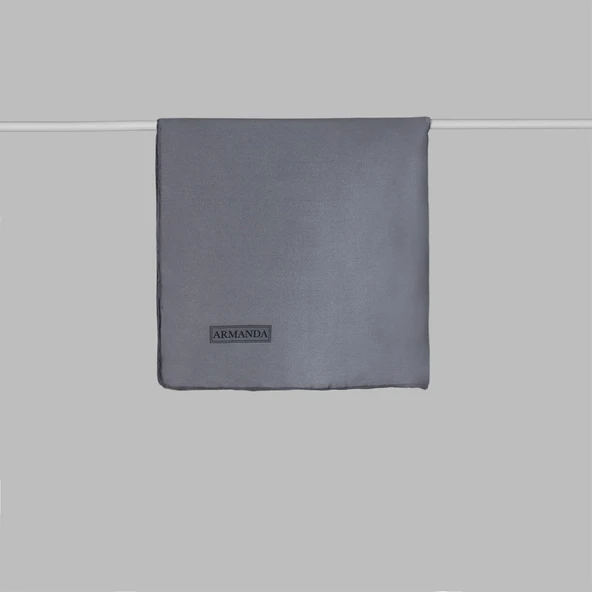 AR4444 ARMANDA EŞARP DÜZ SATEN İPEK - Resim 7