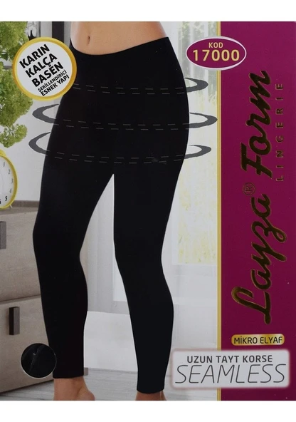Layza Form Uzun Toparlayıcı Korse Tayt Siyah  XL ürün görseli