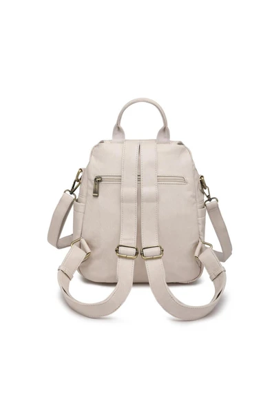 Yıkama Deri Sırt Askılı Kadın Çantası 21-K Barcelona 1908 - Resim 3