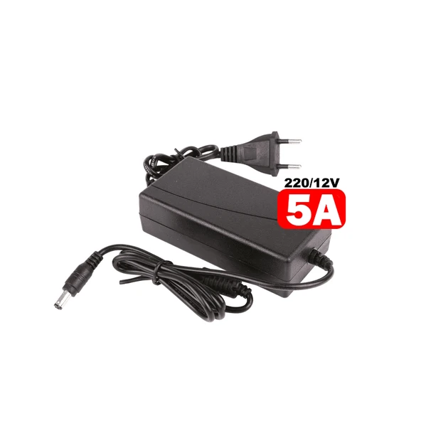 Ventus 12V 5A Adaptör Kayıt Cihazı , Kamera,  Monitör 220V/12V max 60W ürün görseli