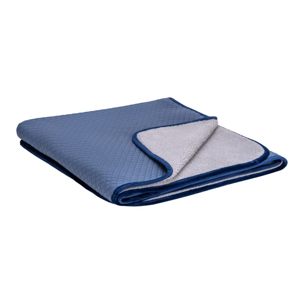 Pet Comfort Lodix Mirinda Mavi Köpek Battaniyesi L 100x150cm - Resim 2