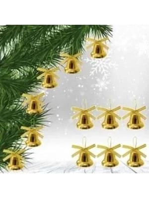 Nedi Yılbaşı Ağaç Süsü Çalmayan Çan 6"lı As2-aaa5056 ürün görseli 1