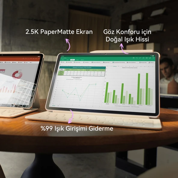 Huawei MatePad 2025 11.5" PaperMatte Edition 256 GB 8 GB Ram Koyu Mavi Tablet (Huawei Türkiye Garantili) - Resim 9