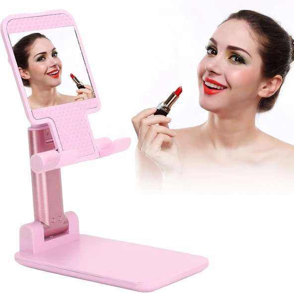 Masaüstü Telefon Tutucu Tablet Standı 2 Kademeli Katlanır Uzunluk Ayarlı ürün görseli