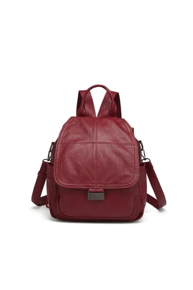 Yıkama Deri Sırt Askılı Kadın Çantası 21-K Barcelona 1908 ürün görseli