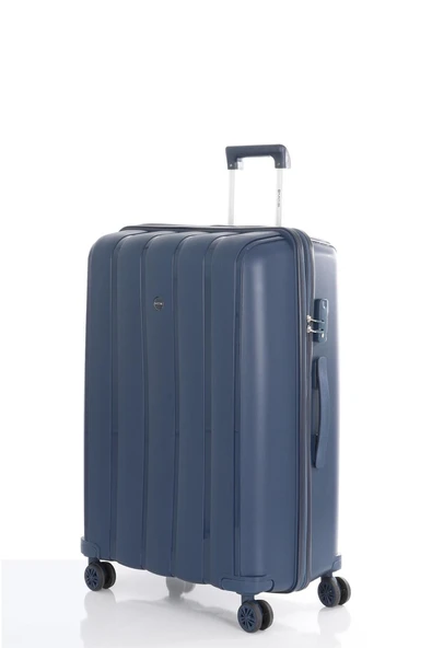 MÇS 305 İKİLİ SET POLİPROPİLEN KIRILMAZ VALİZ BÜYÜK KABİN - Resim 9