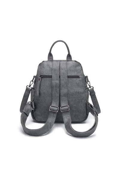 Yıkama Deri Sırt Askılı Kadın Çantası 21-K Barcelona 1908 - Resim 3