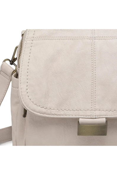 Yıkama Deri Sırt Askılı Kadın Çantası 21-K Barcelona 1908 - Resim 2