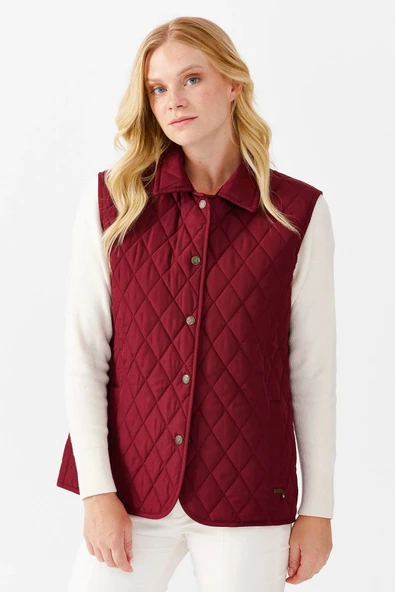 21437 DESEN KLASİK KAPİTONE YELEK - Resim 9