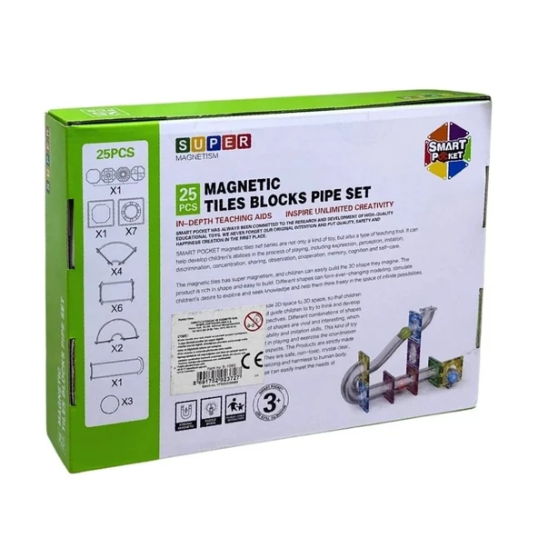 Oyuncak Manyetik Blok Seti JCF-162 – Eğitici Manyetik Yapı Blokları - Resim 2