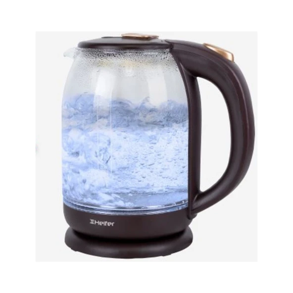 Heifer Led Işıklı Cam Kettle - Renk Değiştiren Su Isıtıcı ürün görseli