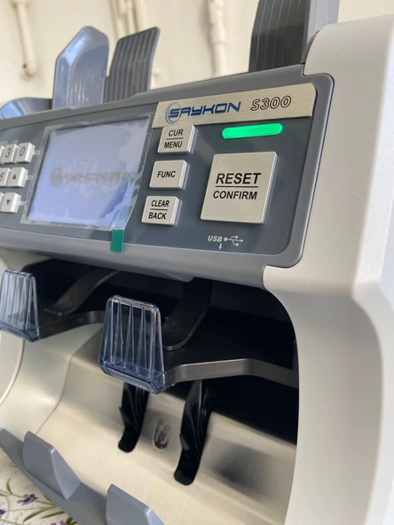 SAYKON S300 PRİNTERLİ 2CIS PARA SAYMA MAKİNESİ 122 ÜLKELİ - Resim 5