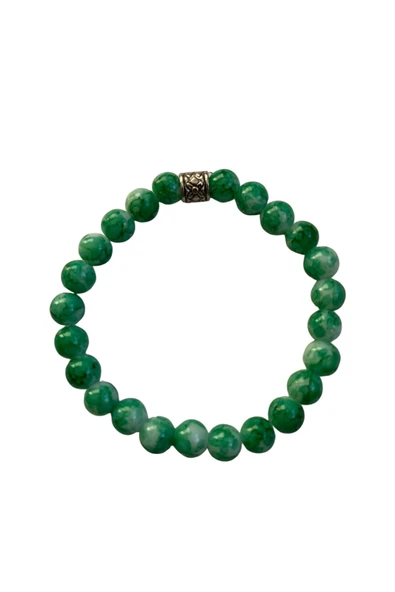 Renkli Doğal Taş Görünümlü Boncuk Bileklik – 5’li Esnek Bileklik Seti - Resim 5