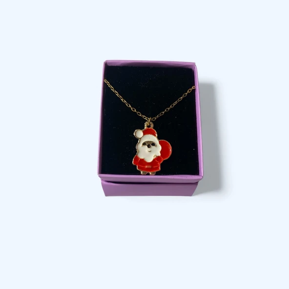 Yılbaşı Temalı Kardan Adam Kolye - Resim 2