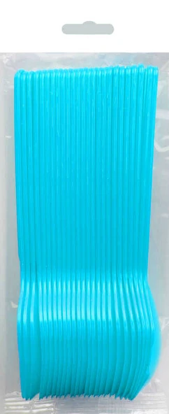 KAŞIK LÜKS MAVİ 25 ADET - Resim 4