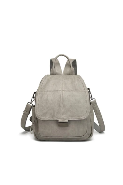 Yıkama Deri Sırt Askılı Kadın Çantası 21-K Barcelona 1908 ürün görseli