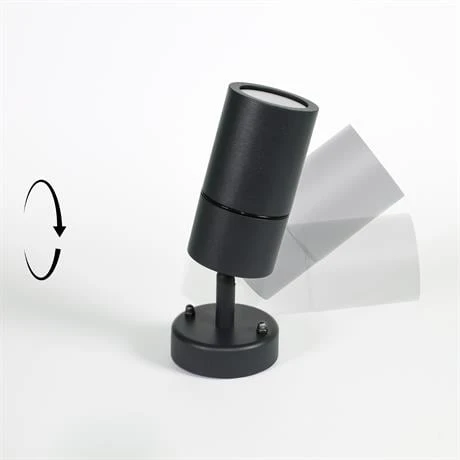 Rodoslu Gu10 Duylu Mafsallı Alüminyum Gövde Antrasit Silindir Duvar Armatürü - Rds-2005 ürün görseli