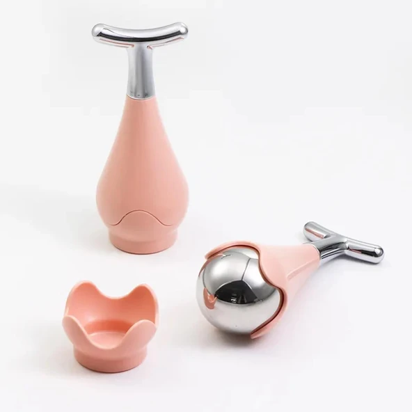 Face Yoga Gua Sha Yüz Masaj Buz Küresi Face Roller Model 2 ürün görseli