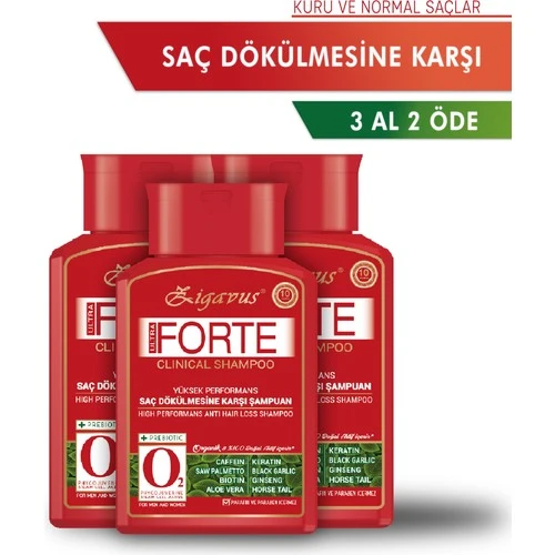 Zigavus Forte Ultra Clinical Yağlı Saçlar için Şampuan 300 ml - 3 Al 2 Öde ürün görseli 1