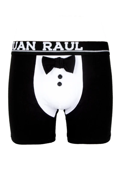 DeepSEA Erkek 2’li Smokin Baskılı Boxer Seti – Kravat & Papyon Detaylı Boxer 2603111 - Resim 5