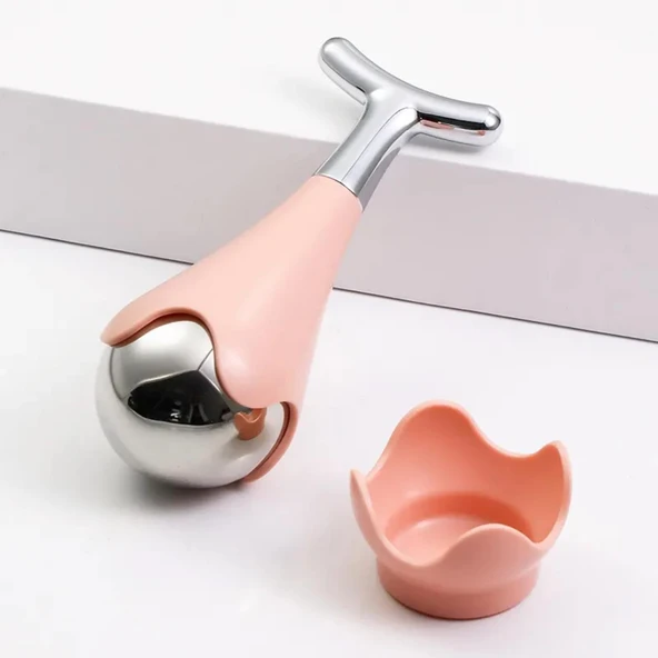 Face Yoga Gua Sha Yüz Masaj Buz Küresi Face Roller 4 Lü Set - Resim 4