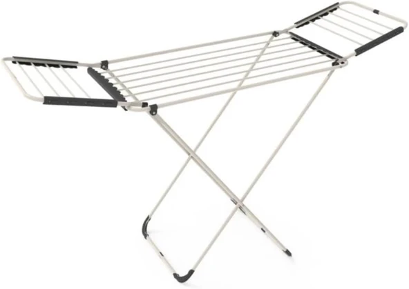 Doğrular Perilla Vinela Kanatlı Kalın Borulu Çamaşır Kurutmalığı Mat Beyaz KMU17038-1 ürün görseli 1