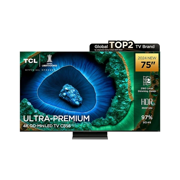 TCL 75C855 4K Ultra HD 75" 190 Ekran Uydu Alıcılı Google Smart MiniLED TV - Resim 4