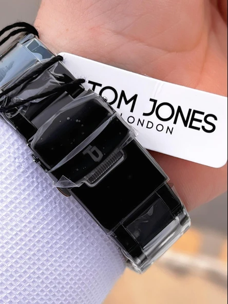 Tom Jones Bileklik Hediyeli Çelik Kordon 3 Atm Suya Dayanıklı 2 Yıl Garantili Erkek Kol Saati 2462.5 - Resim 5