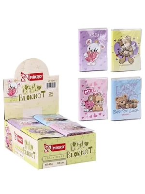 Mikro A7 Cırtlı Not Defteri Cute Bears Nt-104 ürün görseli 1