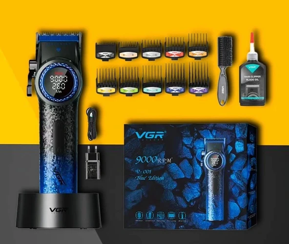 VGR BLUE EDİTİON 001 PRO SAÇ SAKAL TRAŞ MAKİNESİ ürün görseli 1