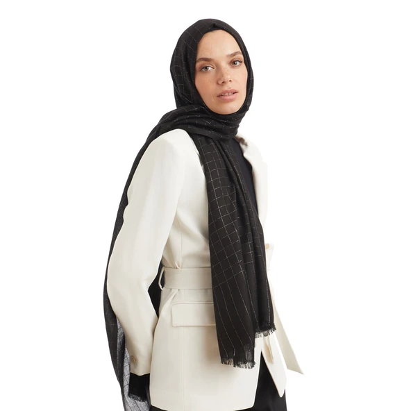 6765 QOZA ŞAL KARE SİMLİ - Resim 2