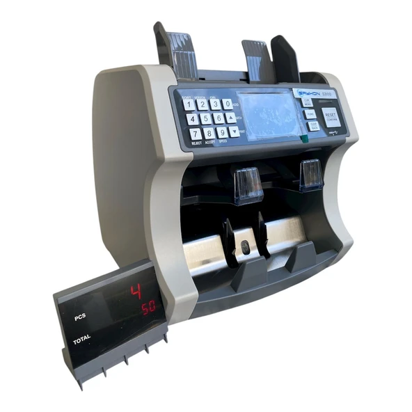SAYKON S300 PRİNTERLİ 2CIS PARA SAYMA MAKİNESİ 122 ÜLKELİ - Resim 3