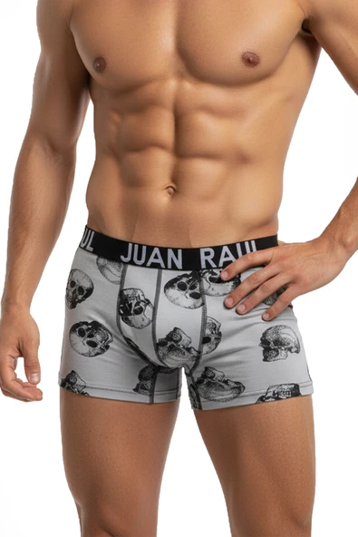 DeepSEA Erkek 4’lü Desenli Likralı Boxer Seti – Esnek, Dar Kesim, Konforlu İç Giyim 2603110 - Resim 2