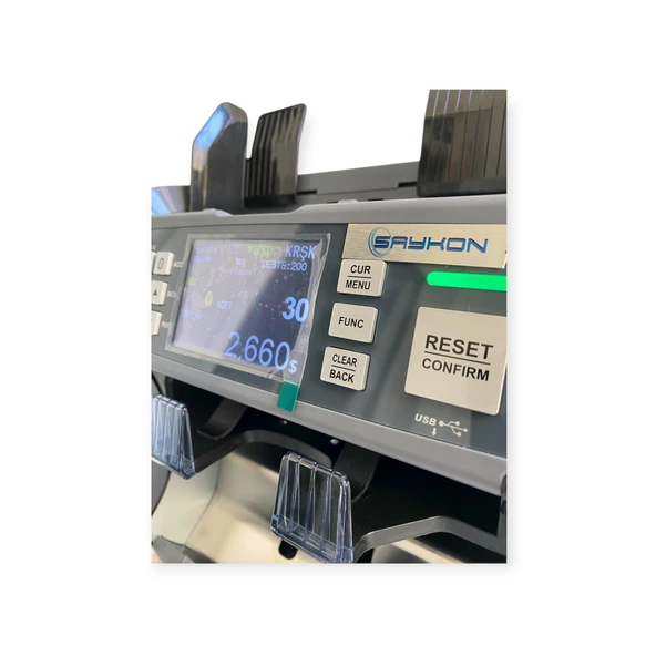 SAYKON S210 Para Sayma Makinesi Printerli 2CIS - Resim 4