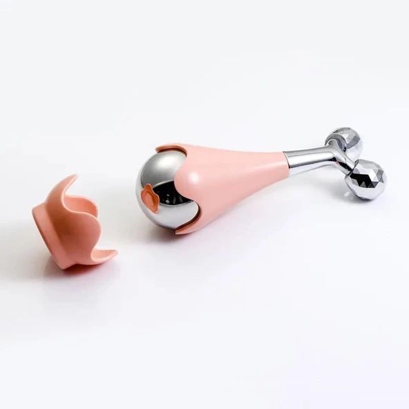 Face Yoga Gua Sha Yüz Masaj Buz Küresi Face Roller Model 1 - Resim 4