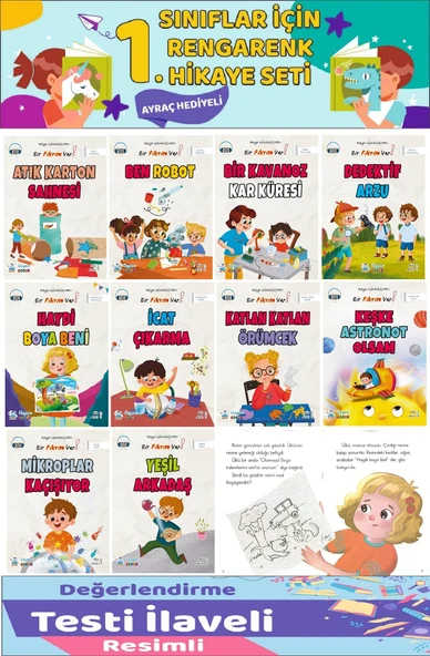 1.Sınıf Bir Fikrim Var Hikaye Seti (16 Sayfa) - 10 Kitap ürün görseli 1