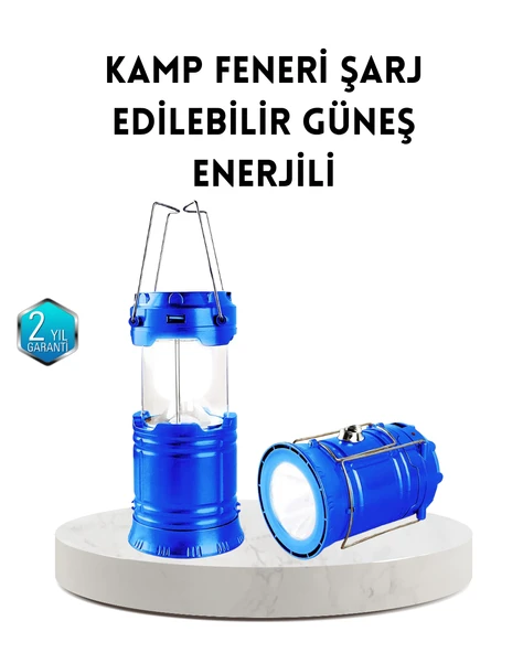 Güneş Enerjisiyle Çalışan Kamp Feneri Hafif Portatif Uzun Ömürlü ürün görseli