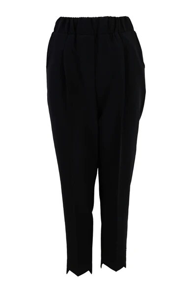 5385 SENTEZ PANTOLON BELİ LASTİKLİ ÖNÜ KISA ARKASI UZUN - Resim 2