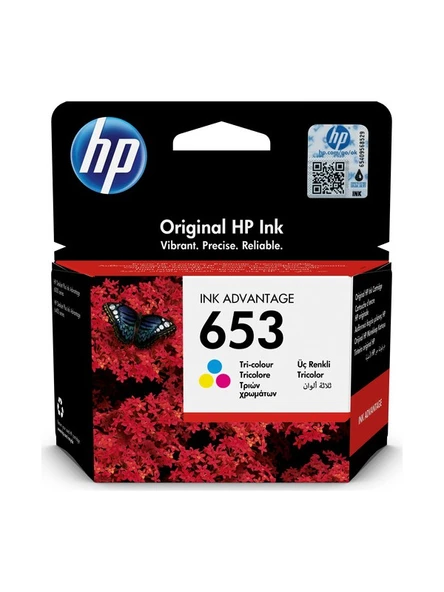 HP 653 Color Renkli Kartuş 3YM74AE ürün görseli 1