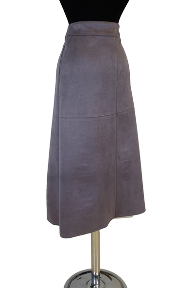 5453 SENTEZ SÜET PARÇALI ETEK - Resim 7