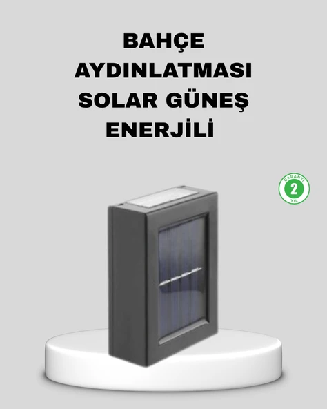 Solar Dış Mekan Aplik Su Geçirmez Dayanıklı LED Aydınlatmalı ürün görseli