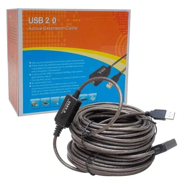 Powermaster Usb Uzatma Kablosu 20 Metre - Resim 3