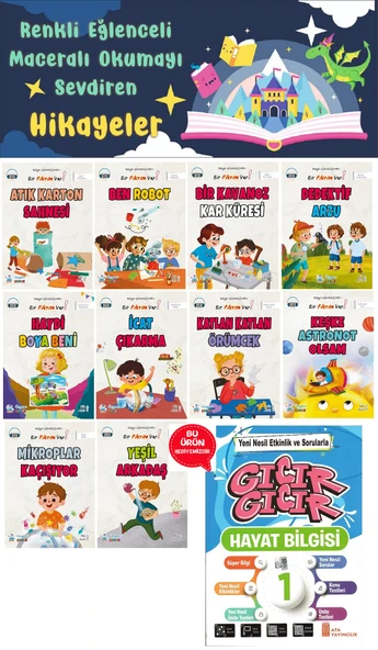 1.Sınıf Bir Fikrim Var Hikaye Seti (16 Sayfa) - Hayat Bilgisi Kitabı Hediyeli ürün görseli 1